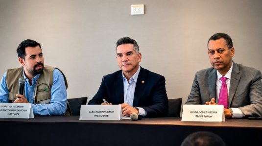 Alejandro Moreno confirma a Guido Gómez como jefe de Misión en Colombia; llama a votar en un marco de paz, respeto, tolerancia y convivencia cívica.