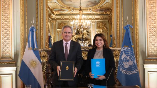 Argentina y Naciones Unidas firmaron el nuevo Marco Estratégico de Cooperación