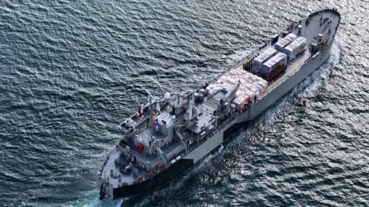 Zarpan dos buques de la Armada de México con ayuda humanitaria por parte del Gobierno de México para el pueblo de Venezuela